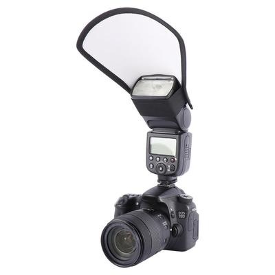 2-in-1 Silver/White Camera Flash Diffuser Double-sided Flash Softbox Photo Light Reflector For Cameras Difusor Flash