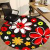 1pc Floral Pattern Chair Carpet for Office - Durable, Ideal for Chair Mats, Stylish & Functional Decorative Rug Yy260130037