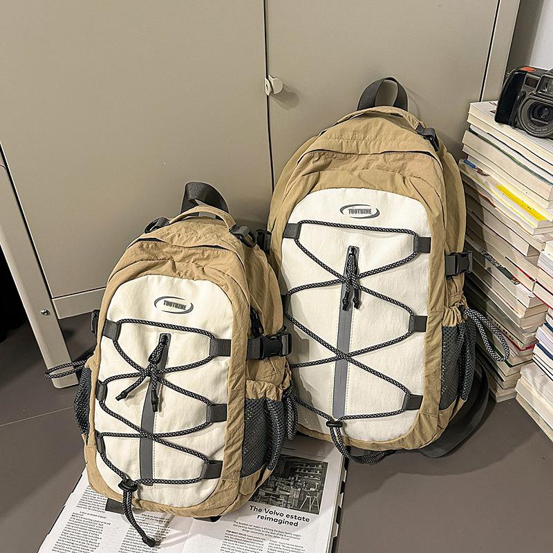 Casual backpack for women 2025 summer new large-capacity hiking bag, short-distance travel backpack for men