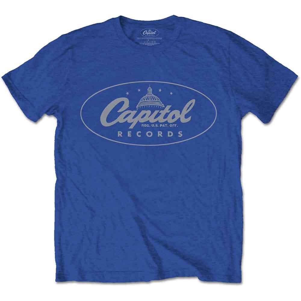Capitol Records T Shirt Logo Unisexs Blue Xl S