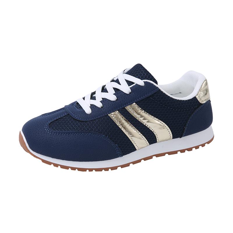 Fashion New Woman Trend Casual Sneakers Comfortable Lace Up Flats Tennis Shoe Breathable Walking Jogging Shoe Zapatillas De Mujer