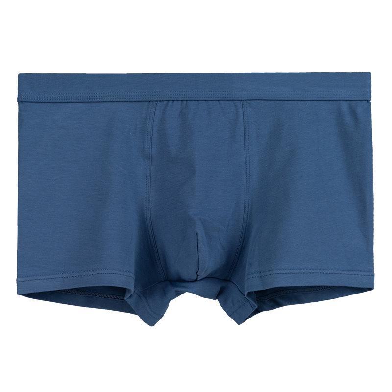 Boxer da Uomo Traspiranti in Cotone - Tinta Unita, Vestibilità Ampia alla Moda, Stile Coreano