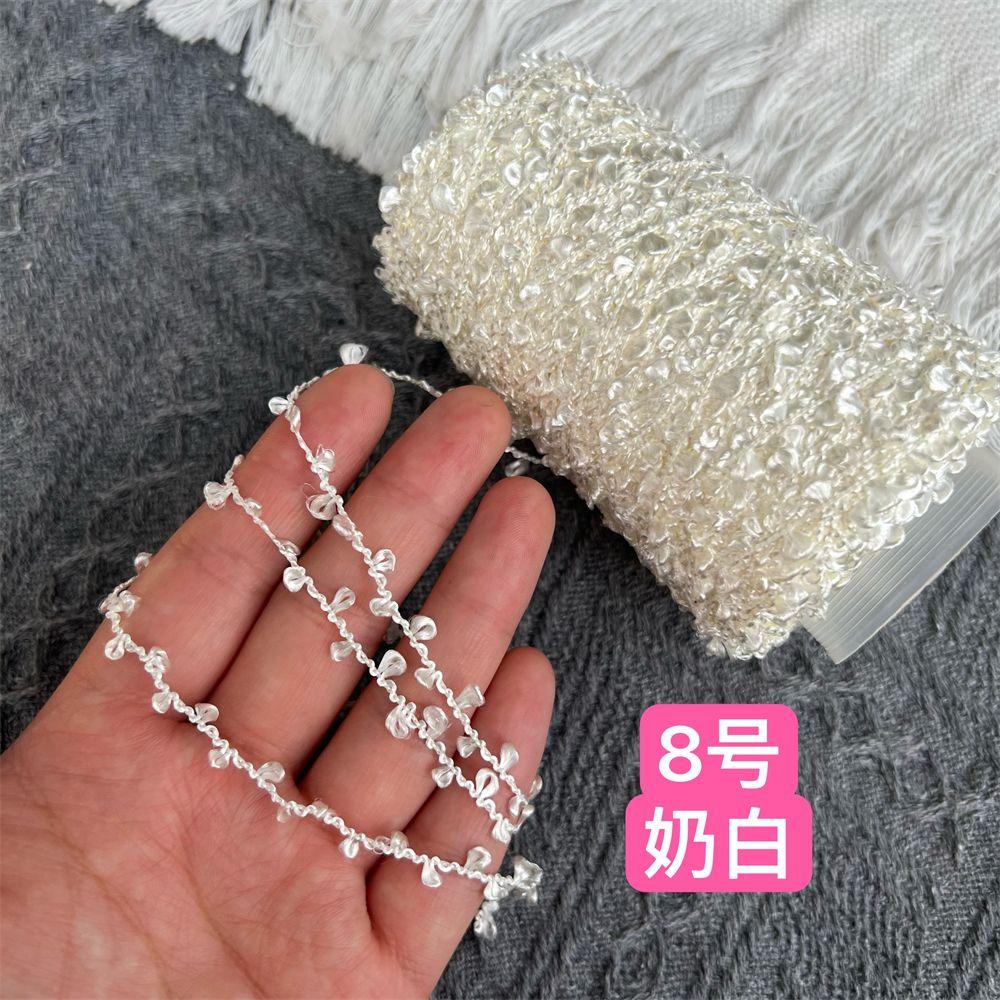 100G Glossy Ear Yarn, Bilateral Small Circles, Hand-mixed Wiring, Hand-woven Fancy Yarn DIY Knitting&Crocheting