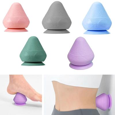 With Suction Cup Fitness Ball Multi-Function Wall Massager Useful Fascia Massage Ball