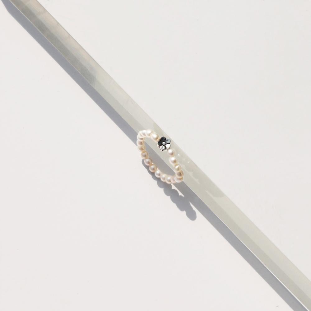 Bonbeau Mini Motif Water Pearl Ring 3Mm
