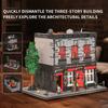 Non-Toxic 2368Pcs Vintage Pub Building Blocks Creative Scarlet Tavern Model Bricks Desktop Decoration Diy Toys For Kids Holiday Gifts