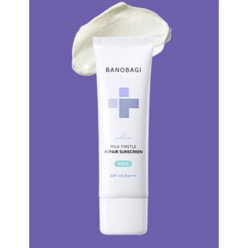 BANOBAGI Milk Thistle Repair Cica Sunscreen Plus SPF45 PA+++ Soothing UV Protection Sun Cream 50ml