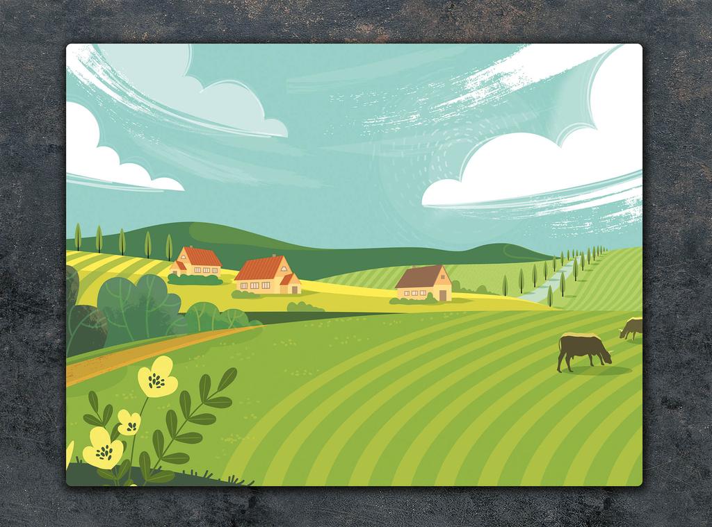SZKLANA DESKA DO KROJENIA 52x40 WIEŚ