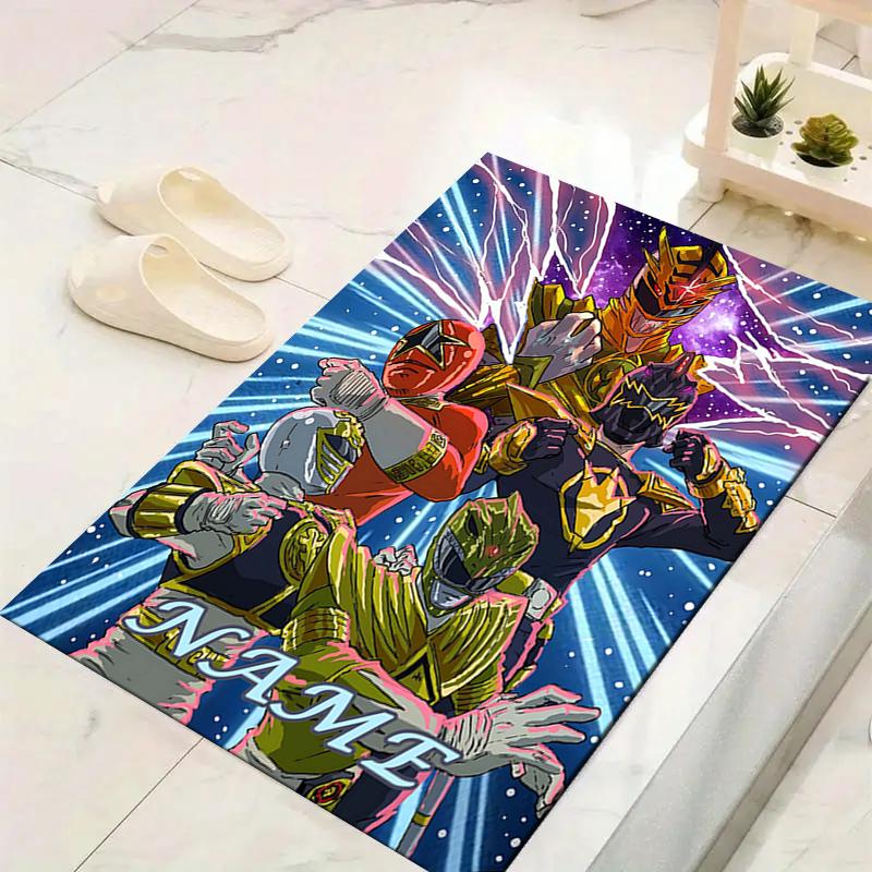 Custom 1Pc Power Rangers Teamup Rug Office Carpet Indoor Outdoor Entrance Doormat Nonslip Soft And Comfortable Living Room D2915221