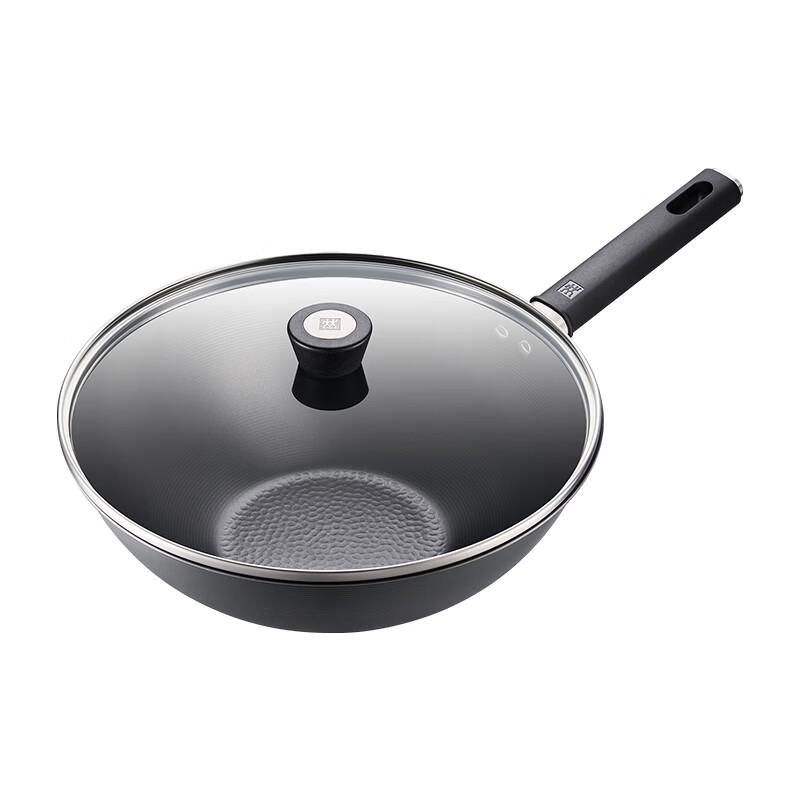 ZWILLING Silver 30cm Titanium Non-Stick Wok