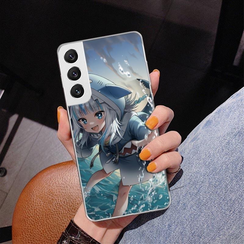 Gawr Gura Hololive Anime Phnoe Case for Samsung Galaxy S26 S25 Edge S23 S24 Ultra S22 Plus S21 S20 FE Unique Cover Soft Coque Ga