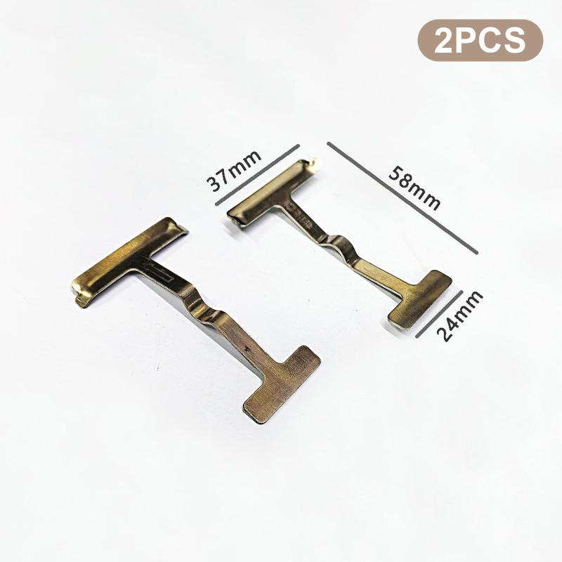 2Pcs Motorcycle Caliper Lower Pump Brake Pump Stainless Steel Spring Plate Motorcycle Caliper Brake Pads