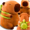 Kapibara Stofftier mit Schildkröte Rucksack 2in1 Plüschtier Kuscheltier Geschenk 30CM