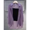 Women's Pearlescent Ice Silk Sun Protection Jacket - Lightweight, Smooth, Trendy Summer Cardigan
