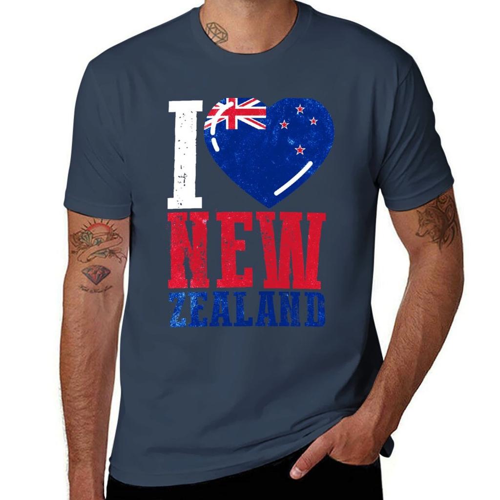 I Love New Zealand Tshirt Light Athletic Short Sleeve Tee Shirt Tshirt