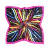 Tony&Candice 100% Silk Scarf Square Women 53*53CM  Scarves Ladies Ring&Wrap Oil Pattern Luxury Style  Soft Satin Neckerchief