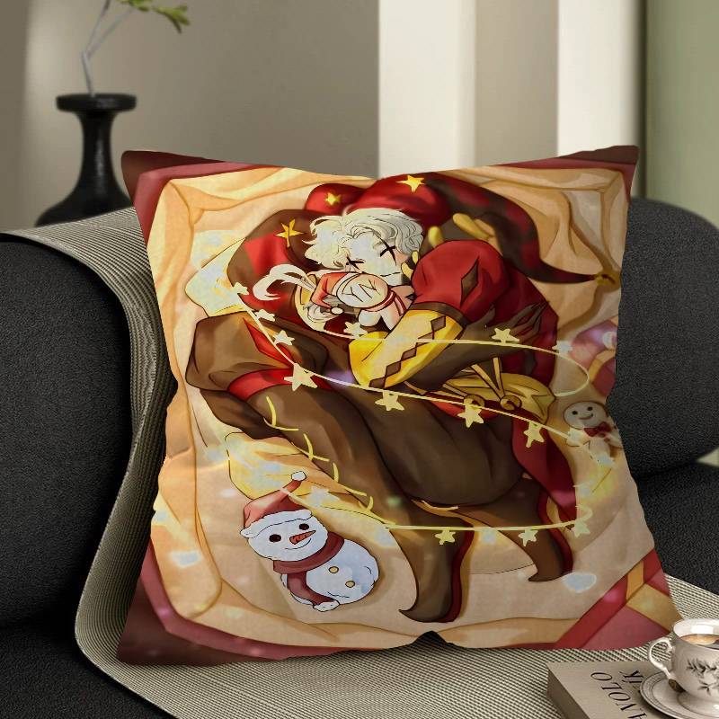FFreak PPierrots Circus Cushion Cover Pillow Cover Decor Pillowcase Printed Cushion Case For Couch