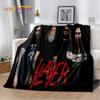Slayer Heavy Metal Grubu Yumuşak Peluş Battaniye, Salon Yatak Odası Yatak Kanepe Piknik Örtüsü için Flanel Battaniye Sıcak Çocuklar