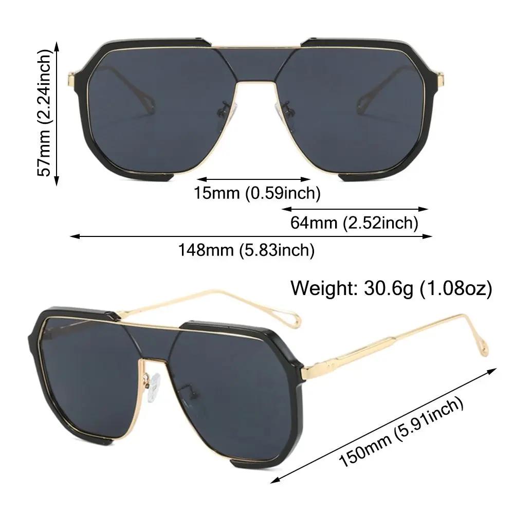 UV Protection Lightweight Comfortable Durable High Quality Stylish Edgy Punk Oversized Female Male Sun Glasses