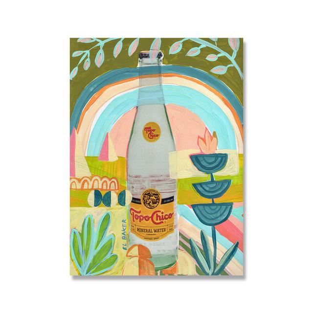 

Топо Чико Остин Техас Холст Картина Настенное Искусство Красочная Ковбойская Шляпа Плакат с Растительным Принтом Абстрактные Современные Геометрические Картины Декор 21*30cm