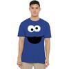 Sesame Street Unisex Adult Cookie Monster Crayon Heather T-Shirt