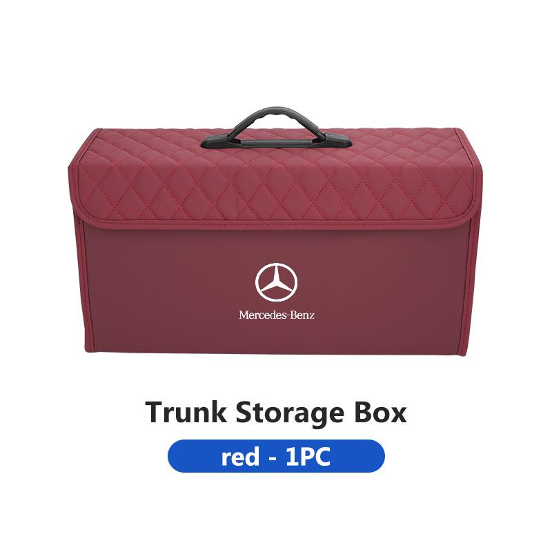 CQJ1 Car Trunk Organizer Boot Organiser Storage Box Portable Handbag For Mercedes Benz C180 C300 W124 W176 W177 C200 C260 GLC CLE CLA