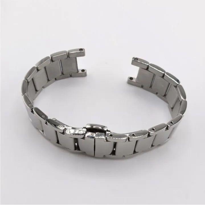Used 20mm Polished Silver Watch Recessed External Product Bracelet [Compatible with] Cartier Pasha 38 Cartier