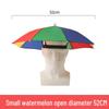Large Rainbow Sun Hat Umbrella for Street Stalls and Fishing