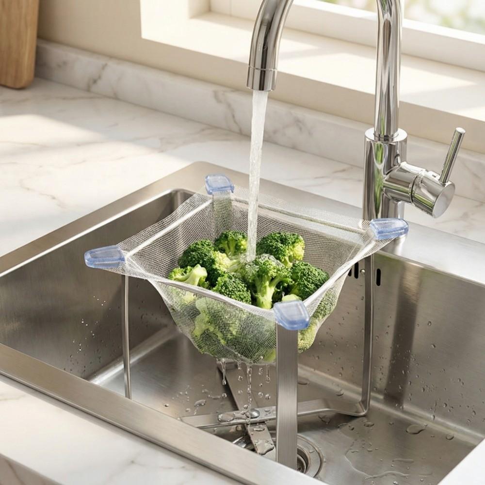 Stainless Steel Sink Strainer Net Bags Disposable Mesh Food Waste Catcher  Restaurant Use