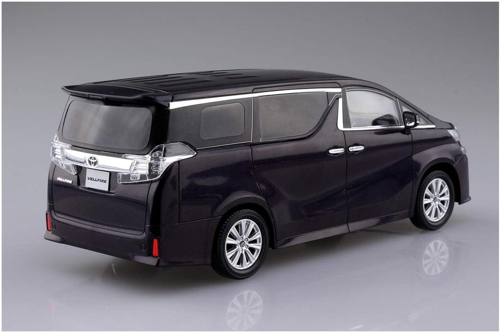 Aoshima Bunka Kyozai The Snap Kit Series Toyota Vellfire Burning Black Crystal Shine Glass Flake Plastic Model Kit Co., Ltd. (AOSHIMA) 1/32