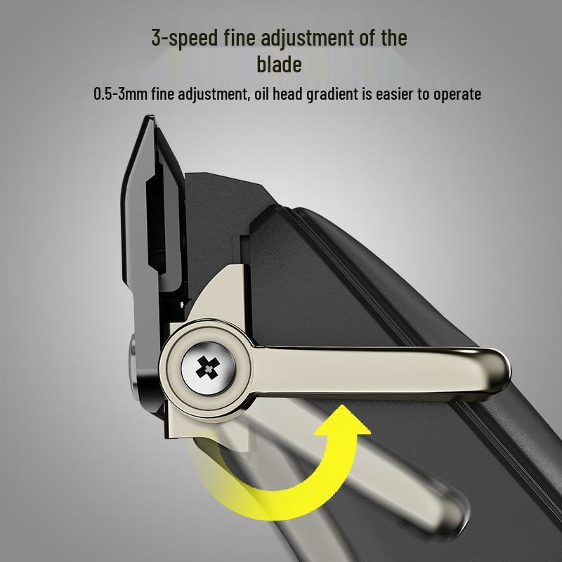 Retro Gradient Oil Head Electric Hair Clipper & Scissors for Professional Hairstylists