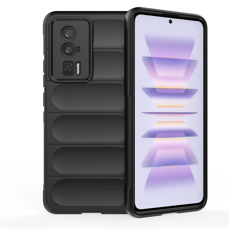 For Xiaomi Poco F5 Pro F3 F4 GT 5G Back Cover Phone Case Soft Liquid Silicone Anti-fall Shockproof Armor Protect Funda Coque