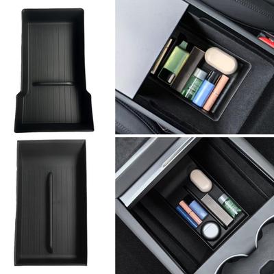 Voor Tesla Nieuwe Model Y Juniper 2025 interieuraccessoires Middenconsole Opbergorganizer Bak Armsteunbox Bodemmat Kaarthouder