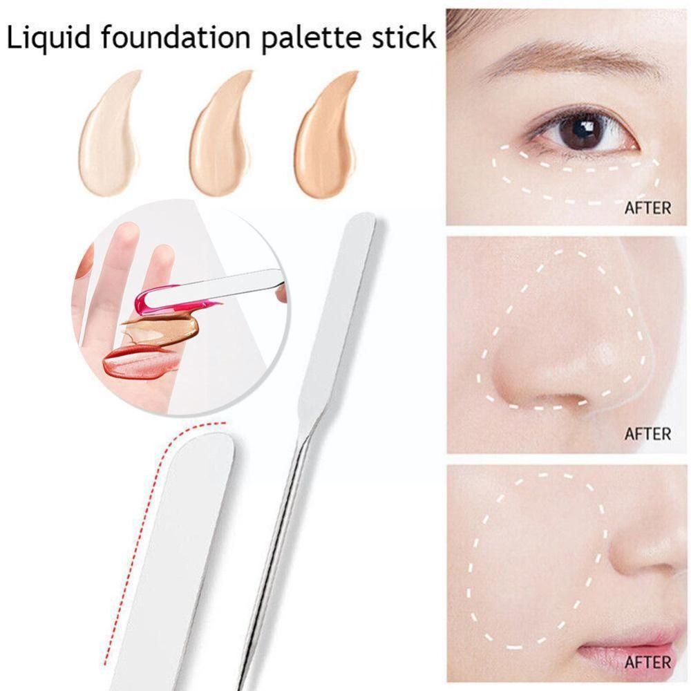 PU Cover Cosmetic Spatula Tool Makeup Spatula Korean Set Makeup Mixing Palettes Make Up Palette