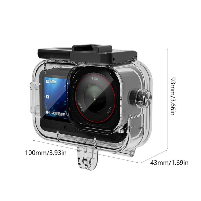 Waterproof Housing For Action 6 Camera Diving Case Defense Scratch Resistant Cover 2Cold Shoe Slot Interfaces