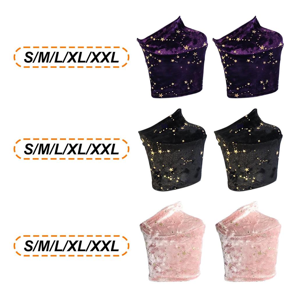 Set of Shoe Covers for Pole Dance Shoes, ScratchResistant, NonSlip Velvet Training