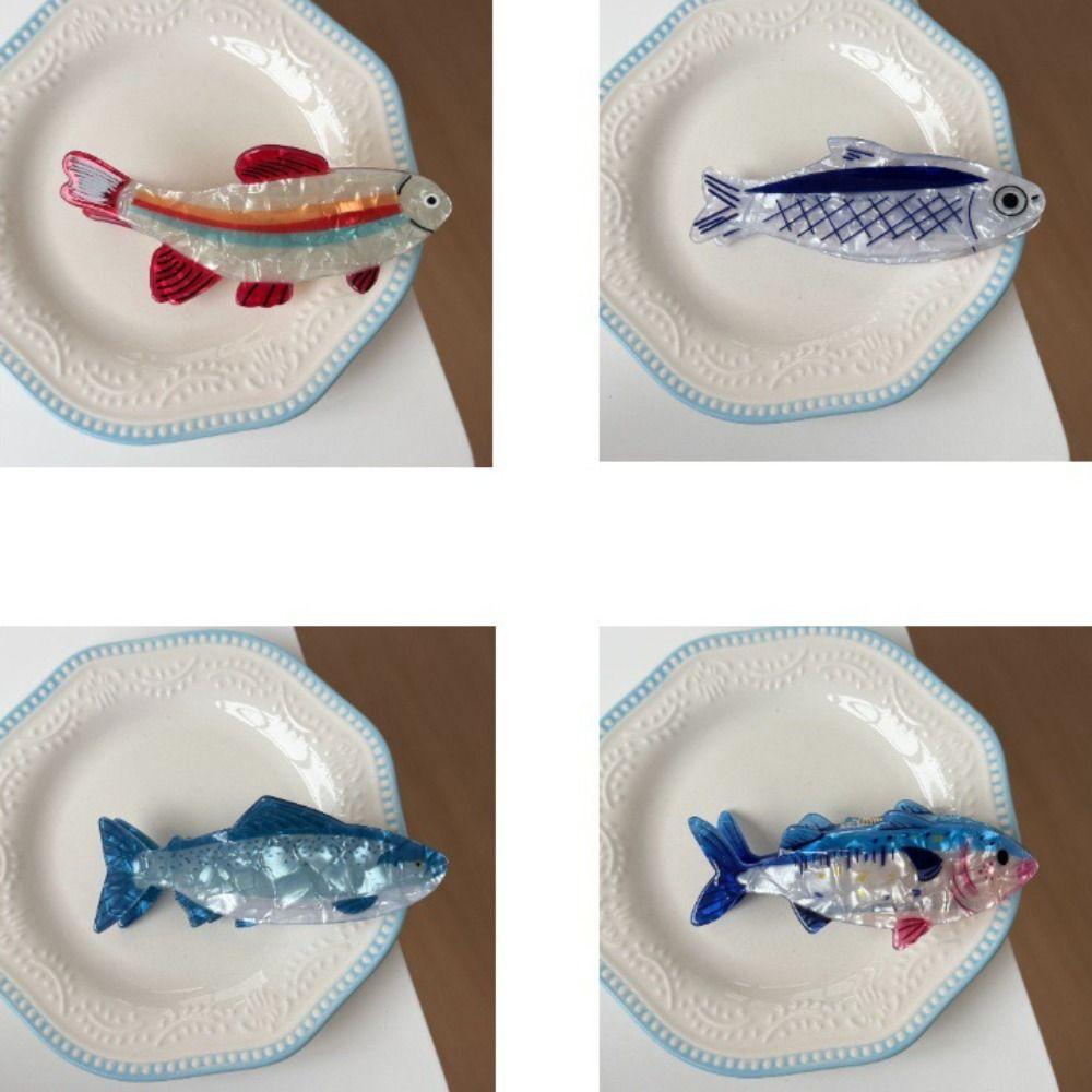 Hairpin Ocean Animal Hair Claw Tuna Fish Fish Grab Clip Marine Life Fish Hair Clip Girls