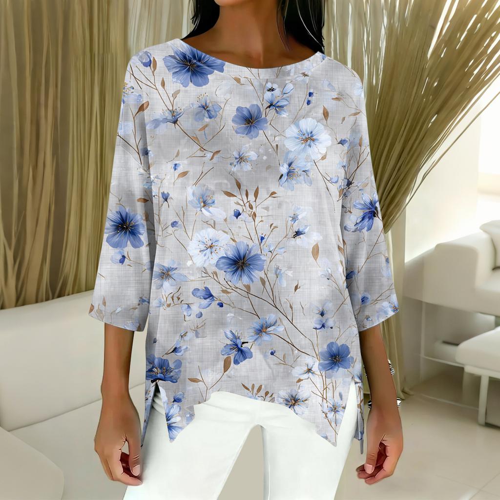 Women's 3/4 Sleeve Shirts Graphic Tees Shirts Casual Basic Tops Pullovers