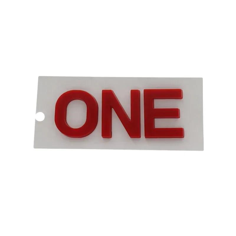 3D Premium ONE ABS Letters for Car badge Cover Upgraded Exterior Decoration Stickers Auto Accessories Decal Emblem Sticker Badge