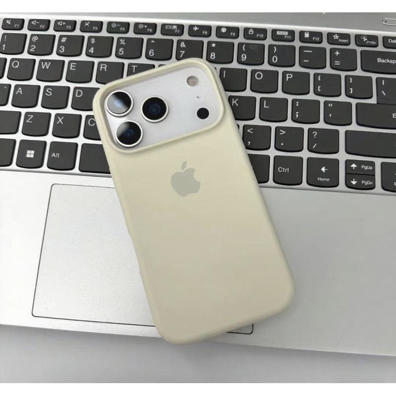 Flytende silikon telefondeksel for Apple iPhone 17 Pro Max - Ensfarvet Stor hull Støtsikkert Fullt dekkende På iPhone 16/15/14/13/12/11/Pro/Plus/17 Air