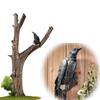 New Fake Raven Resin Statue Bird Crow Sculpture Outdoor Crows Halloween Decor Creative for Garden Courtyard Animal Decoration