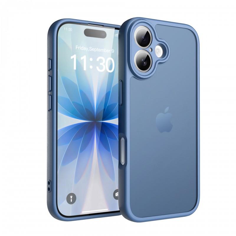 

17 Series Phone Case IPhone16promax Matte Feel Soft Combination Drop Resistance Factory iphone16 Pro max темно-синий
