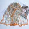 Four Seasons Thin Silk Scarf Women's Silk Scarf Long Versatile Fashion Shawl Scarf Beach Towel