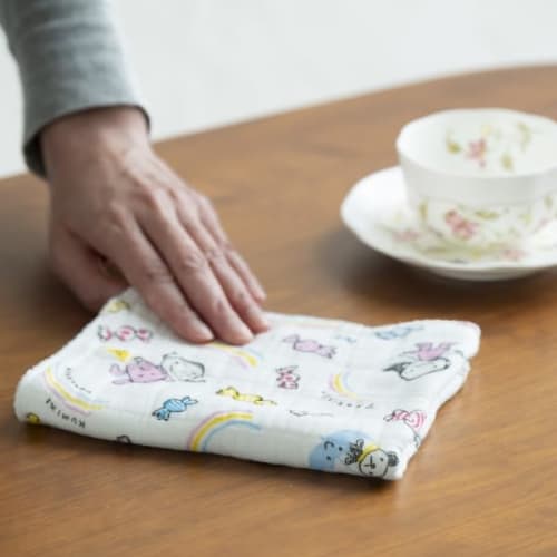 Snow White Dishcloth, Snow White Yuzen Dishcloth, Ame No Chi Hare ~a HAPPY DAY. / Artist Collaboration <Umakakebakumiko/Bleach Safe, Absorbent, Quick-