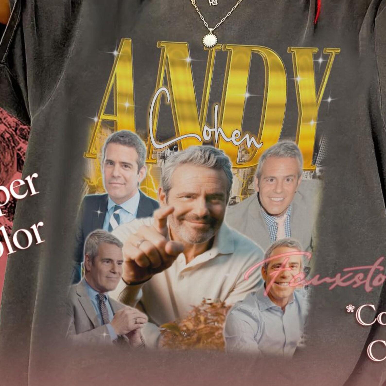 Andy Cohen Collage Graphic Tee, 100% Cotton ComforT-Shirt 2XL