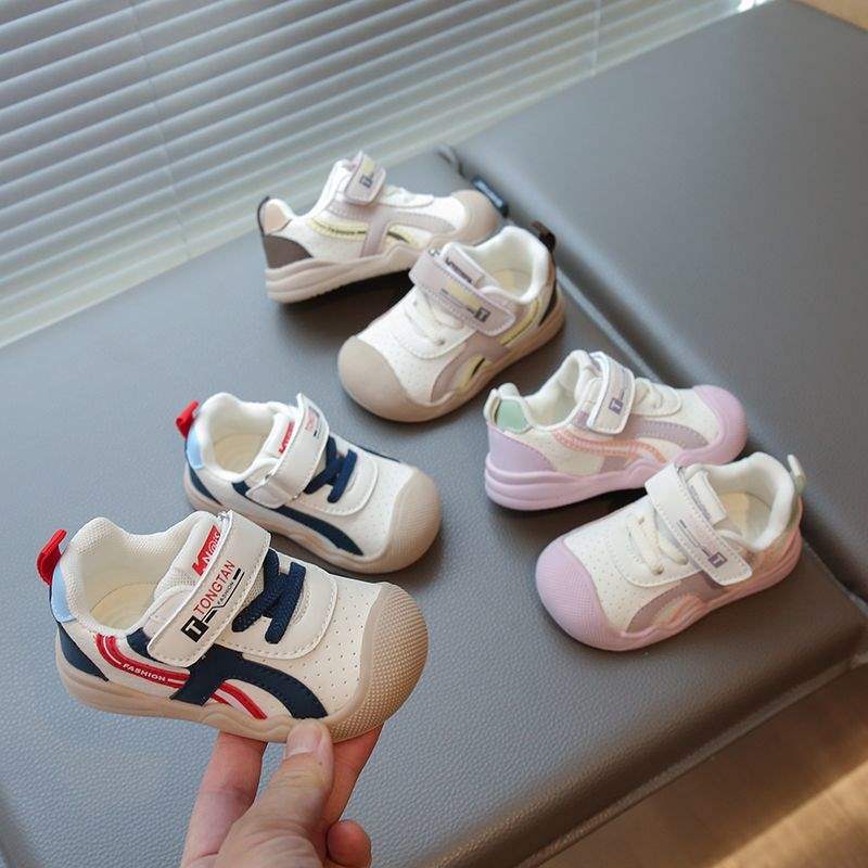 Baby toddler shoes spring and autumn new non-slip soft-soled functional shoes for infants and toddlers 1-3 years old boys and girls sports shoes