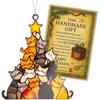 Durable Acrylic Cats Shape Pendant with Vibranted Paint for Festival Home Decors and Wall Hanging Application