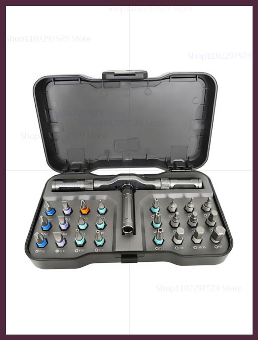 

24in1 RS1 Multi-Purpose Ratchet Screwdriver Set with Magnetic S2 Steel Bits Cordless Repair Tool for Electronics and Home Use