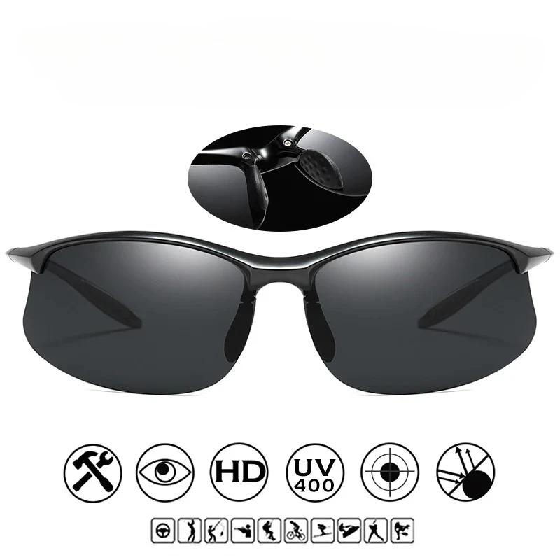 Ultralight TR90 Polarized Sunglasses, Anti-UV400 Driving Shades for Men, Durable Anti-Glare Outdoor Eyewear