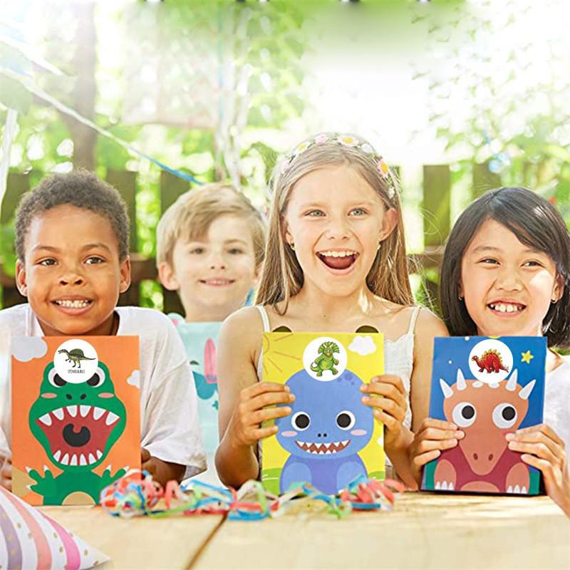 Jurassic Dinosaur Cartoon Stickers for Kids' Educational Rewards